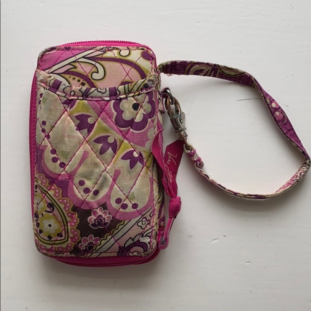 Pink Vera Bradley wristlet